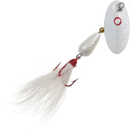 Panther Martin Nature Series Dressed Teardrop Spinners Fishing Lure Catches Trout,Walleye, Crappie, Pickerel, White Bass, Grayling and More. - color: Albino Red Hook, size: 6 (1/4 oz)