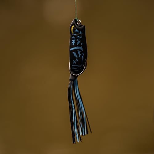 6th Sense – Vega Frog – Topwater Frog Bait – Bass Fishing – Walk, Skip, Spit, & Pop – 5/0 Braid Hook - color: Shad Spawn