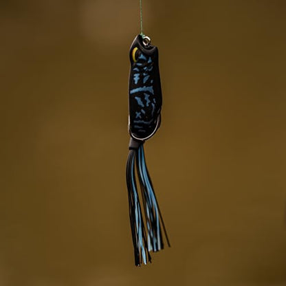 6th Sense – Vega Frog – Topwater Frog Bait – Bass Fishing – Walk, Skip, Spit, & Pop – 5/0 Braid Hook - color: Pickle Breath
