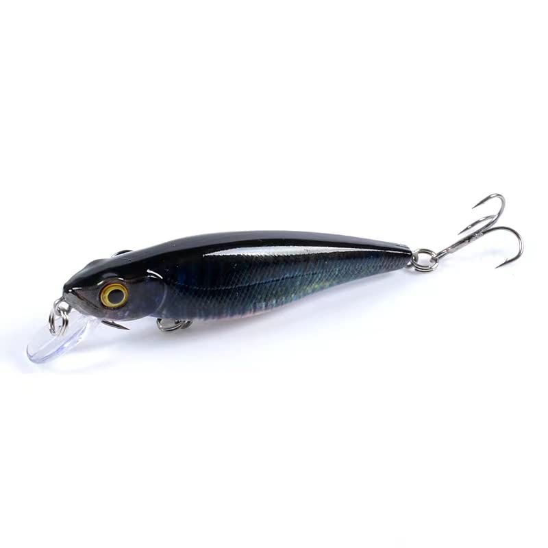 6 Pcs Vivid Minnow Lures, as Plugs Crankbait Pack and Jerkbaits for Trout Bass Walleye Salmon Redfish in Saltwater and Freshwater 28