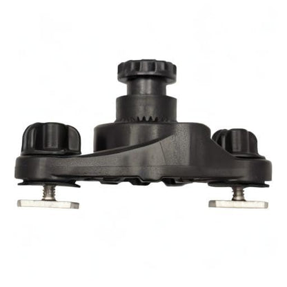 YakAttack HD LockNLoad Track Mount Base | Dual MightyBolt System for Kayak Rod Holders, Fish Finders & Heavy-Duty Gear | Track or Deck Mount | Yak Attack USA-Made