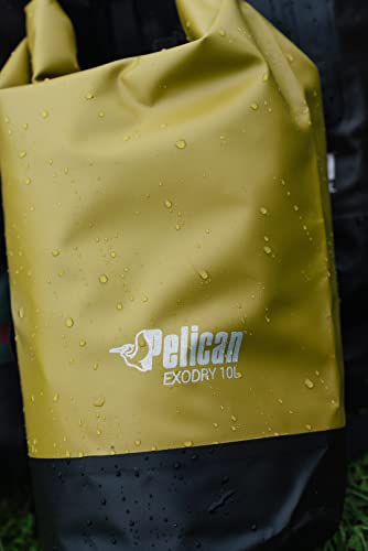 Pelican Waterproof Dry Bag 10L/20L/30L - Reflective - Exodry - Waterproof - Keeps Gear Dry for Kayaking, Beach, Rafting and Fishing - color: OLIVE, size: 20L
