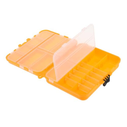 BESPORTBLE Hard Fishing Tackle Binder for Outdoor Gear Management Multilayer Fishing Storage Box Ample Compartments for Hooks Baits and Lures Organizer