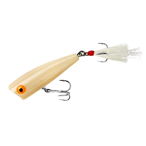 Rebel Lures Pop-R Topwater Popper Fishing Lure - color: Bone, style: Pop-r (1/4 Oz)
