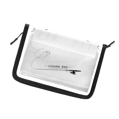 Artificial Crank Baits Fishing Tackle Binder Bag Fishing Lures Storage Bag Spoon Baits Trout Lures Organizers Spoon Organizers Artificial Crank Tackle Binder Includes Detachable Pocket - color: 10 pages
