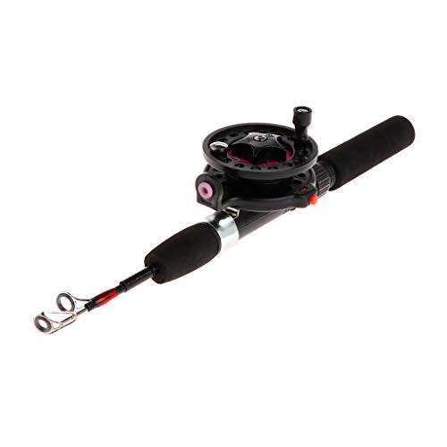 1 Set Fishing Rod With Fishing Reel Short Portable Winter Outdoor Ice