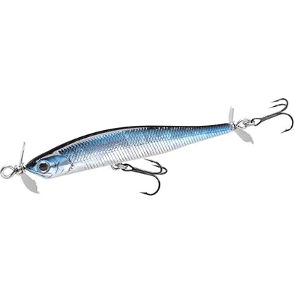 LUCKY CRAFT Screw Pointer 80 Fishing Lures for Bass, Smallmouth, Walleye, Rhymthic Action Spy Bait, Slow Sinking to 10ft Depth, Freshwater Fishing Gear and Tackle Accessories - color: 052 Aurora Black