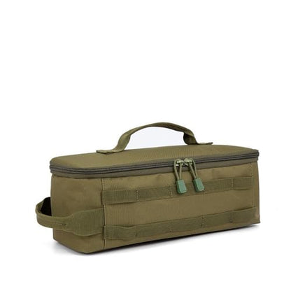 Fishing Tackle Bag Outdoor Camping Cookware Tool Bag Portable Large Capacity Tote Storage Bag Picnic Tactical Soft Case (Military Green(13.38''L x 5.51''W x 5.51''H)) - color: Military Green(13.38''L x 5.51''W x 5.51''H)