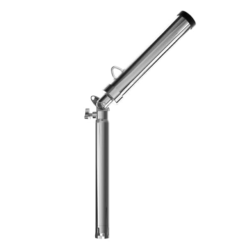 Outrigger Rod Holders, 316 Stainless Steel 360 Degree Adjustable Swivel, Marine Grade Fishing Rod Pole Holders for Boat Kayak Yacht Camper RV - 1.5in Base Type