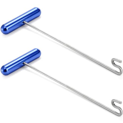 Elsjoy 2 Pack Fishing Hook Remover, 12" Fish Dehooker Tool Saltwater Fish Hook Remover, Shark Hook Removal Tool for Quick Removal
