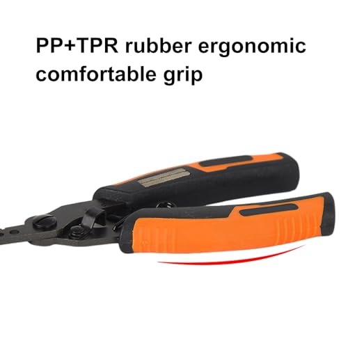 cdar Stainless Steel Fishing Pliers Ergonomic Handle Multifunction Ring Opener PE Line Cutter Hooks Remover Sharpener Fishing Line Scissor Fishing