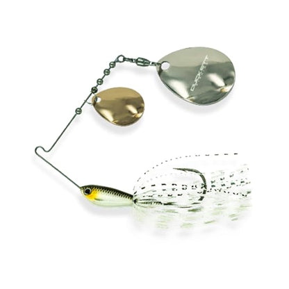 Duckett Fishing Waterslash Double Colorado Spinnerbait, Compact Fishing Lure, Durable in Heavy Cover - color: Bogulo Dace, size: 1/2 oz