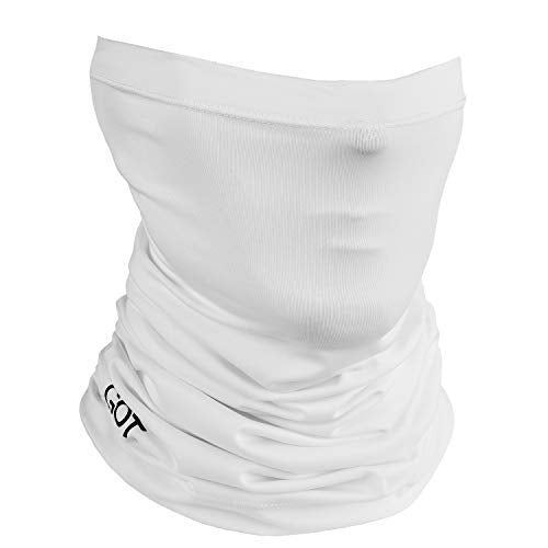 UPF 50+ Fishing Neck Gaiter - UV Face Mask Sun Protection for Men Women | Moisture-Wicking, Quick-Drying, Built-in SPF, UVA/UVB Blocking, Hunting Camo Design, Versatile Headwear - color: Frost