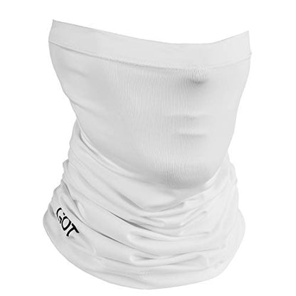 UPF 50+ Fishing Neck Gaiter - UV Face Mask Sun Protection for Men Women | Moisture-Wicking, Quick-Drying, Built-in SPF, UVA/UVB Blocking, Hunting Camo Design, Versatile Headwear - color: Frost