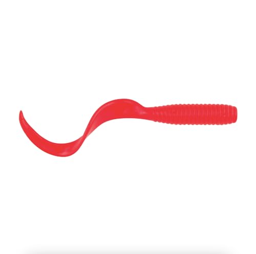 Berkley Gulp! Grub Saltwater Fishing Soft Bait - color: Salmon Red, size: 4"