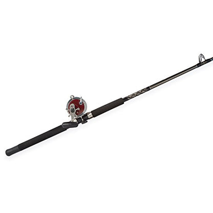 Penn Special Senator 91332 Fishing Rod and Reel Combo, 6.5 Feet, Black/Smoke/Red