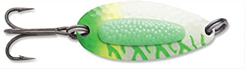Blue Fox Pixiee Spoon, 7/8-Ounce, Green Tiger With Green Insert