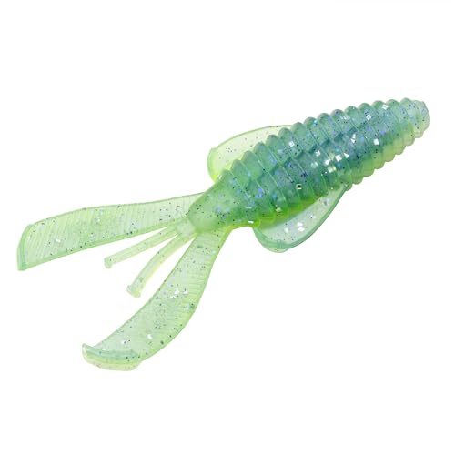 Strike King Rage Bug Fishing Lure, Soft Plastic Grub, Unique Design, Subtle Action - color: Sexy Shad 2.0, size: 4"