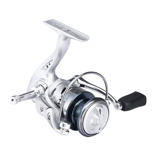 Spinner Reels Ultra Smooth Metal | Metal Reel Fishing for Bass Trout Catfish Saltwater Shore Pier River Stream Pond