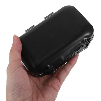 TEHAUX Waterproof Small Fishing Accessory Box with Lure Case and Plastic Tackle Organizer Portable Fishing Gear Storage and Anglers
