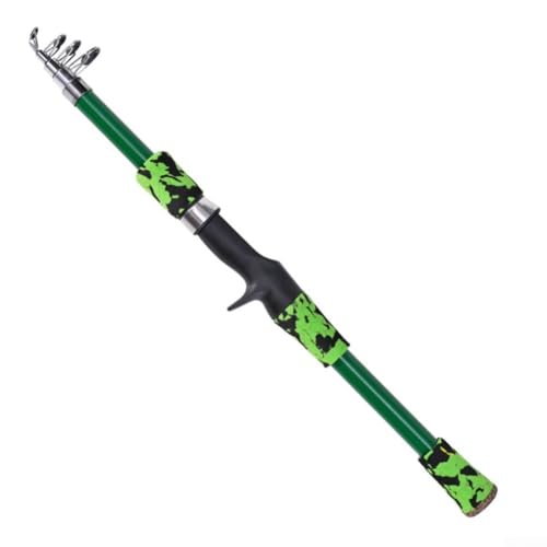 Telescoping Fishing Rod and Reel for Combo for, Portable Compact Travel Fishing Rod Set with Reel, FRP Beginner Fishing Pole for Children, 65cm Collapsible Design