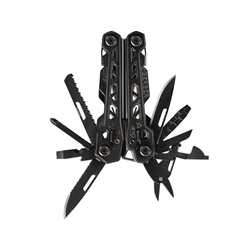 Gerber Gear Truss 17-in-1 Multitool with Pocket Knife and Needle Nose Pliers - Gifts for Men, Compact EDC Gear, Black with Standard Sheath - style: Black Standard Sheath