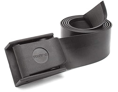 Riffe Rubber Weight Belt (Black) With Glass Filled Nylon Buckle, For Freediving and Spearfishing - Quick-Release Lever Ensures Safety On The Water, 54 Inch's Length - color: Black W/ Black Buckle