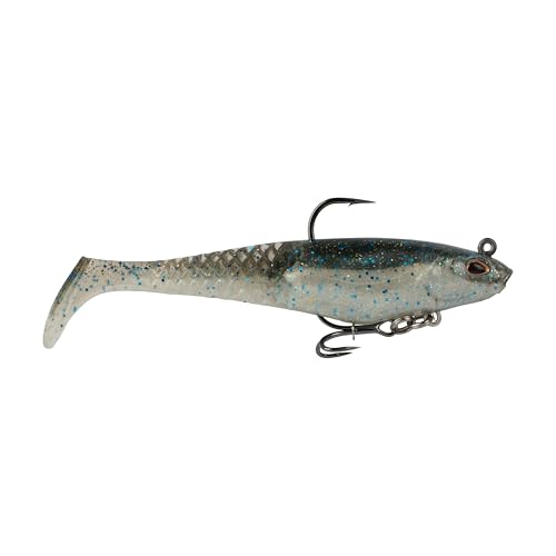 Berkley PowerBait Saltwater Pre-Rigged Cullshad Fishing Soft Bait - color: HD Pinfish, size: 4 in (0.5 oz)