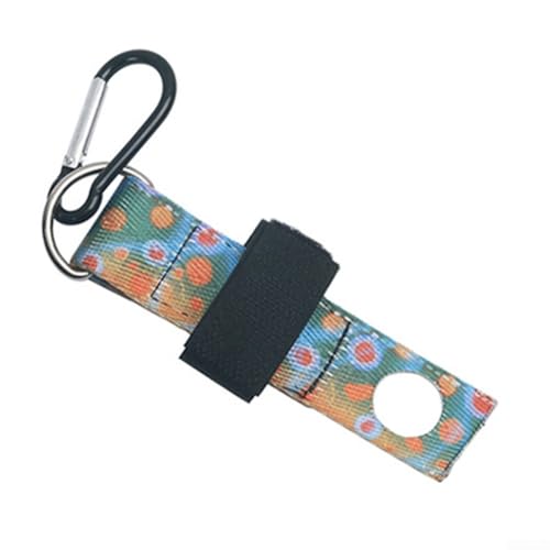 2 Pack Fly Fishing Floatant Bottle Holder With Karabiner Clip Nylon Webbing Sinkant Pouch For Waistcoat Or Jacket Brook Trout Design