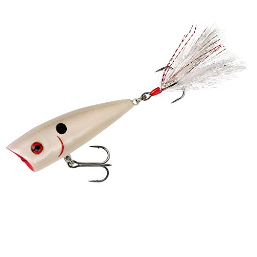 Booyah Boss Pop Topwater Chugger/Popper Fishing Lure - color: Bone Shiner, size: Medium