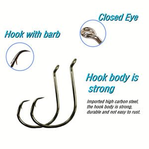 Catfishing Circle Hooks 50/100Pcs Octopus Fishing Circle Hooks Saltwater Freshwater for Catfish Bass Redfish 1/0 2/0 /3/0 4/0 5/0 6/0 7/0 8/0 9/0 10/0 12/0 14/0 - size: 100PCS 2/0