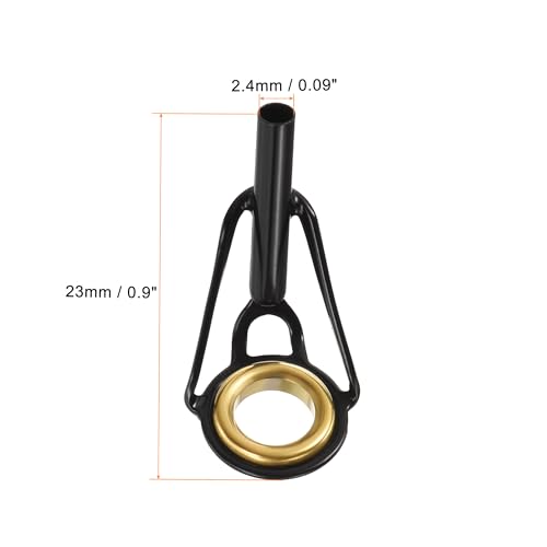 PATIKIL Fishing Rod Tips Repair Kit Stainless Steel Ring Guide for Saltwater Freshwater Fishing - size: 2.4mm