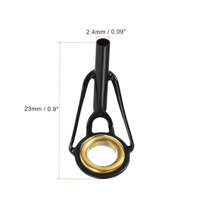 PATIKIL Fishing Rod Tips Repair Kit Stainless Steel Ring Guide for Saltwater Freshwater Fishing - size: 2.4mm