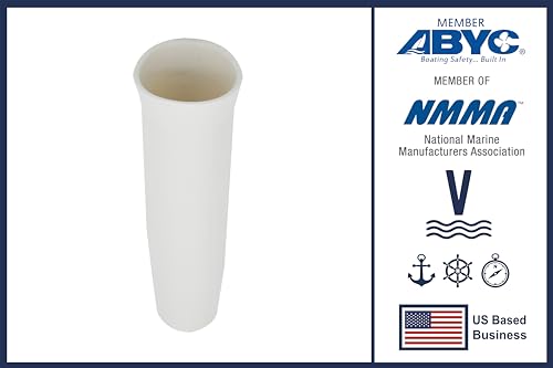 Vinland Marine Flared Fishing Rod Holder Insert Sleeves Pack of 3, Fishing Rod Holder Liner for Aluminum Rod Holder, for T Top Rod Holder, for clamp on Rod Holders for Boat