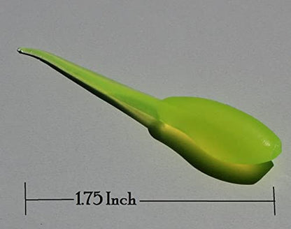 Small Fry 40 Pack (1.75 Inch) Crappie, Panfish, Bass and More - color: Chartreuse Glow
