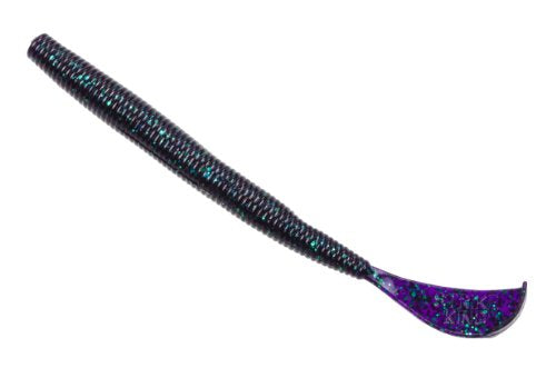 Strike King Rage Tail Cut-R Worm Bait - color: Junebug, size: 0.1708