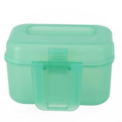 Worm Container Fishing Bait Box, Ventilated Live Bait Storage Case with Waist Buckle, Plastic Lure Holder for Red Worms and Shrimp