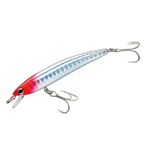 Duel Yo Zuri F 1161 Pins Minnow Floating Diver Lure - color: Multi,Red Head