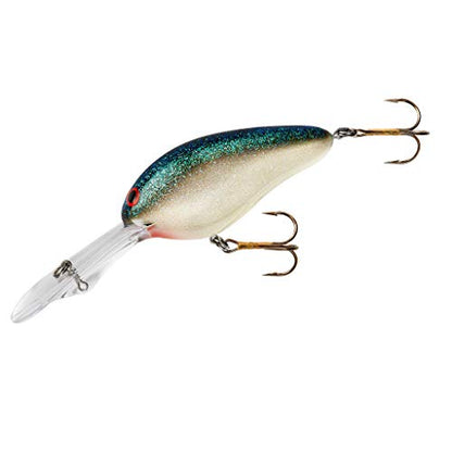 Norman Lures DD22 Deep-Diving Crankbait Bass Fishing Lure - color: White Black Green