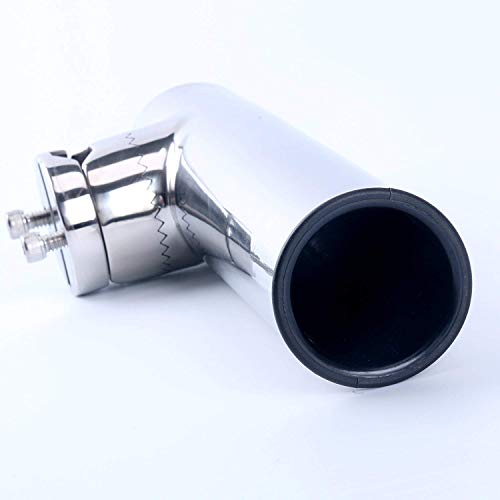 Amarine Made 4Pcs Lower Clamp Fishing Pole Rod Holder for Boat, Stainless Clamp on Fishing Rod Holder for Rails 7/8" to 1"