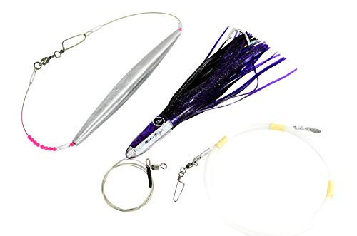 High Speed Wahoo Lures - Wahoo Clippers - color: Purple, size: Rigged with Trolling Weight