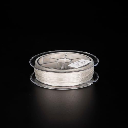 for Braided Fly Line Backing 50m Dacron Fishing Leader with Loop for Trout Bass Salmon Freshwater Saltwater Anglers Strong Low Stretch - size: A