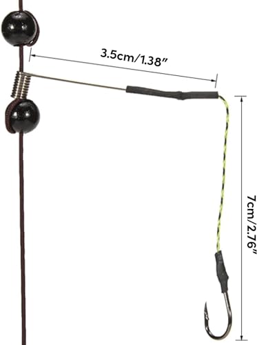 Carp Fishing Feeder Baits Cage, Spring Fish Feeder with Holder, Inline Methods Fishings Tackle Baits Hook Rigs Set Sinkers Cage Feeder Tackle Fishing Sinkers Weights