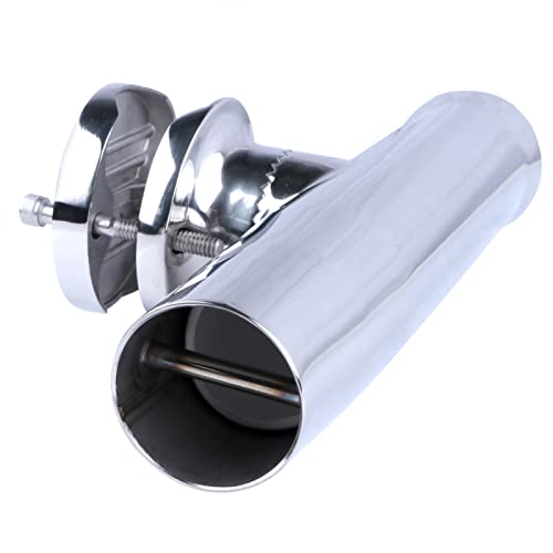 Fishing Rod Holders for Boat, 2 Pack Stainless Steel Tournament Style Boat Rod Holder Clamp for Boat 1-1/4" to 2" Rail with Gimbal Pin