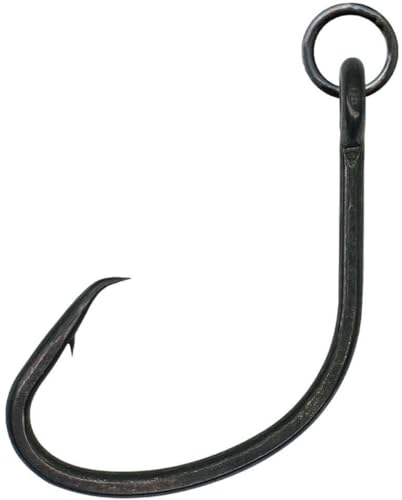 BKK Ringed MUTSU Circle Heavy-SS Hook | 3X | Saltwater Super Slide Coating | Hyper Carbon Steel | Forged Shank | Needle Point - size: 2/0