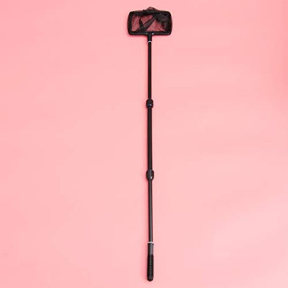 POPETPOP Fishing Net with Handle : Extendable Fish Net for Fish Tank Pond, Extend to 39.4 Inch