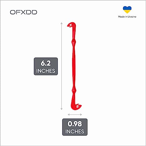 Loop Tyer - Hook Loop Tyer for Fishing - Plastic Fishing Line Knot Tying Tool, Red, 3 Pcs