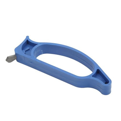 2PCS ABS Ice Auger Sharpener – Portable Diamond Blades Sharpener for Winter Fishing, Non-Slip Grip Fishing Tackle Tool