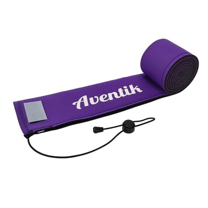 Aventik Neoprene Fishing Rods Sleeve Puncture Resistant, Labeled Protective Sock for Spinning Casting Rods Snag Resistant Floating Cover Fits 6-9ft Spinning Casting Trolling Rods - color: Purple, size: 70inch, style: Spinning