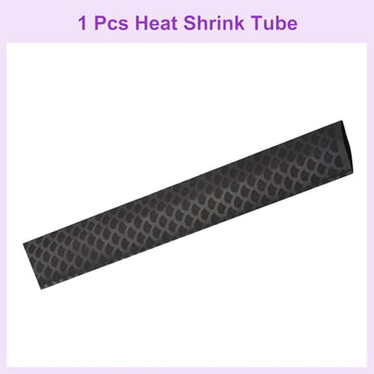 DMiotech Heat Shrink Sleeve Wrap Tubing x Tube Tubing for Fishing Rod Grips and Other Grips, Non Slip - Insulation - Waterproof 40'' Lengths, Dia 35mm Black Scales - color: Black Scales, size: Dia 35mm
